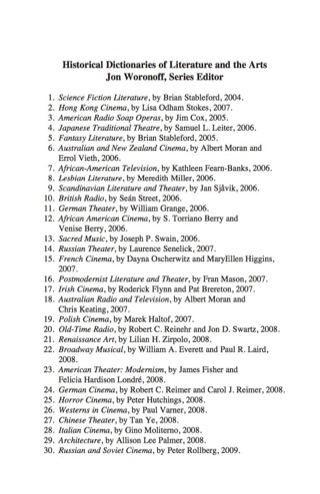 Cover image: Historical Dictionary of Russian and Soviet Cinema 9780810860728