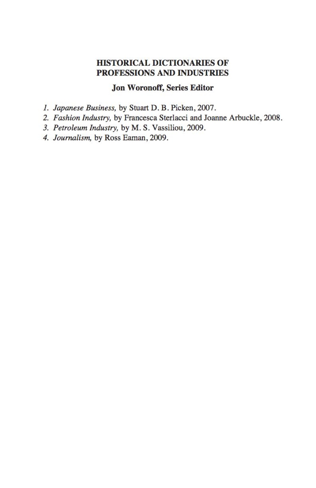 Historical Dictionary of the Petroleum Industry