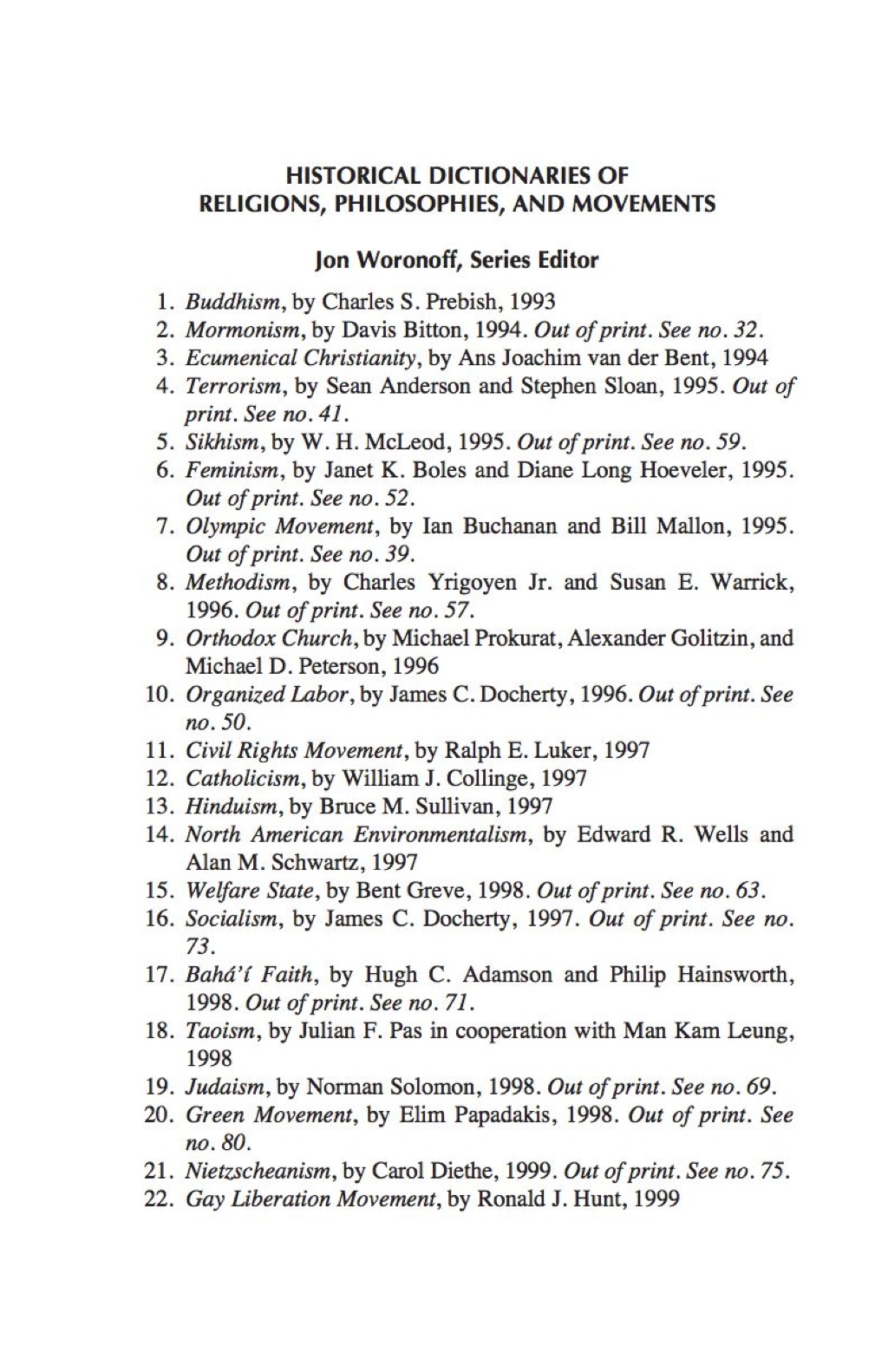 Historical Dictionary of Homosexuality