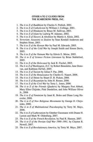 Cover image: The A to Z of the Civil War and Reconstruction 1st edition 9780810868205