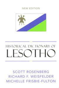 Cover image: Historical Dictionary of Lesotho 2nd edition 9780810848719