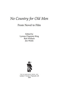 Cover image: No Country for Old Men 9780810867291