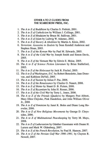 Cover image: The A to Z of Unitarian Universalism 9780810868175
