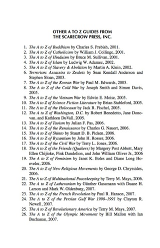 Cover image: The A to Z of the Shakers 106th edition 9780810868939