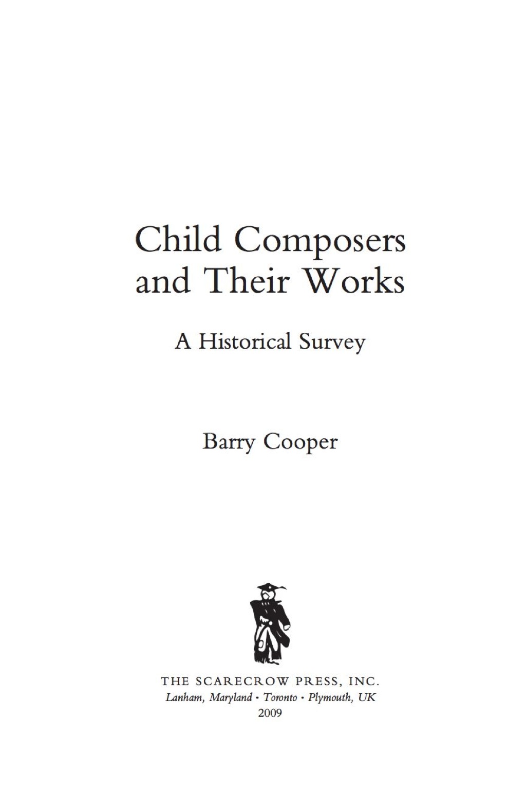 Child Composers and Their Works A Historical Survey
