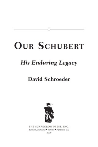 Imagen de portada: Our Schubert 9780810869264
