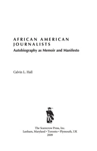 Titelbild: African American Journalists 9780810869301