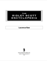 Imagen de portada: The Ridley Scott Encyclopedia 9780810869516