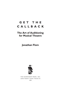 Cover image: Get the Callback 9780810869189