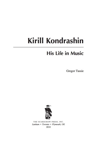 Cover image: Kirill Kondrashin 9780810869745