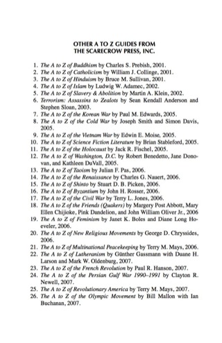 Cover image: The A to Z of Mormonism 1st edition 9780810868977