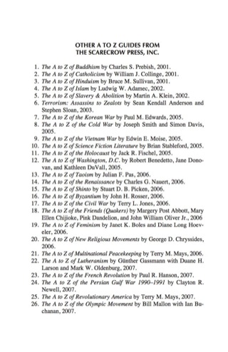 Cover image: to Z of Homosexuality 122nd edition 9780810871595
