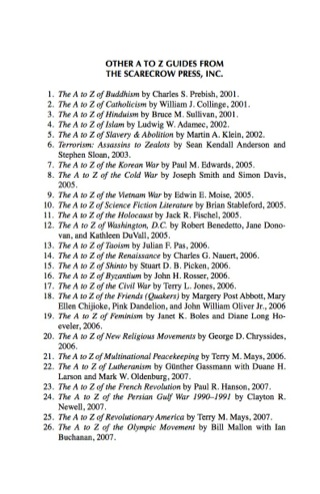 Cover image: The A to Z of Environmentalism 115th edition 9780810871526
