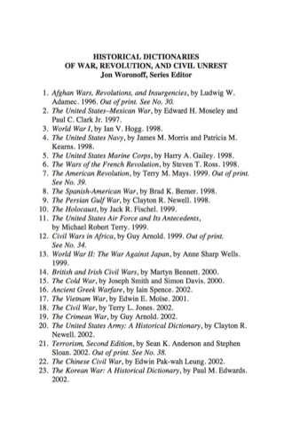 Cover image: Historical Dictionary of the Dirty Wars 2nd edition 9780810858398
