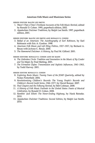 Cover image: Appalachian Dulcimer Traditions 2nd edition 9780810874114