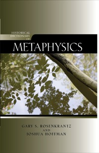 Cover image: Historical Dictionary of Metaphysics 9780810859500