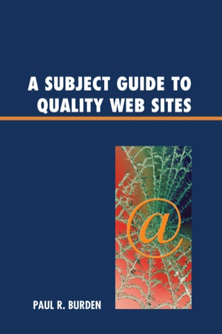 Cover image: A Subject Guide to Quality Web Sites 9780810876941