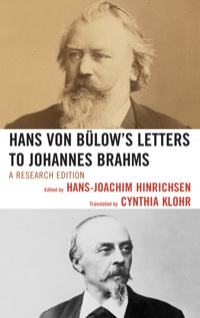Cover image: Hans von Bülow's Letters to Johannes Brahms 9780810882157