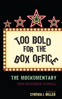 Imagen de portada: Too Bold for the Box Office 9780810885189