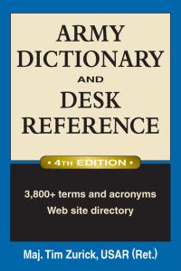 Cover image: Army Dictionary and Desk Reference 4th edition 9780811735711