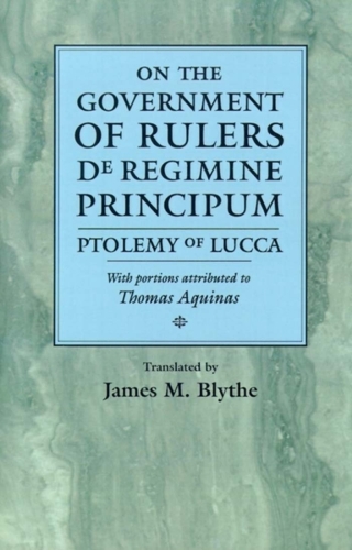 Imagen de portada: On the Government of Rulers 9780812233704