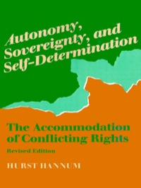 Cover image: Autonomy, Sovereignty, and Self-Determination 9780812215724