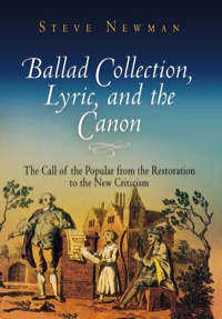 Omslagafbeelding: Ballad Collection, Lyric, and the Canon 9780812240092