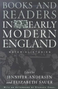 صورة الغلاف: Books and Readers in Early Modern England 9780812217940