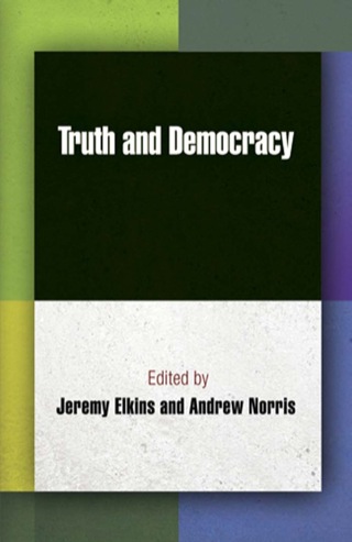 Imagen de portada: Truth and Democracy 9780812243796