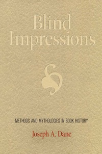Cover image: Blind Impressions 9780812245493