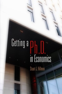 Cover image: Getting a PhD in Economics 9780812222883
