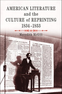 Cover image: American Literature and the Culture of Reprinting, 1834-1853 9780812219951