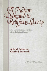 Cover image: A Nation Dedicated to Religious Liberty 9780812213188