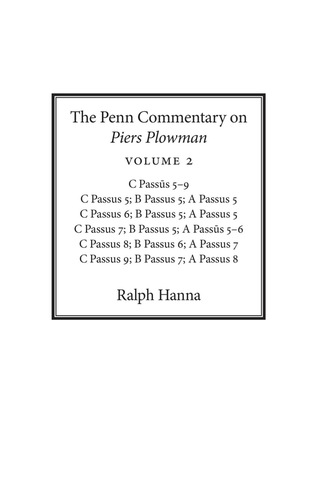 表紙画像: The Penn Commentary on Piers Plowman, Volume 2 9780812248913