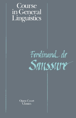 Cover image: Course in General Linguistics 9780812690231
