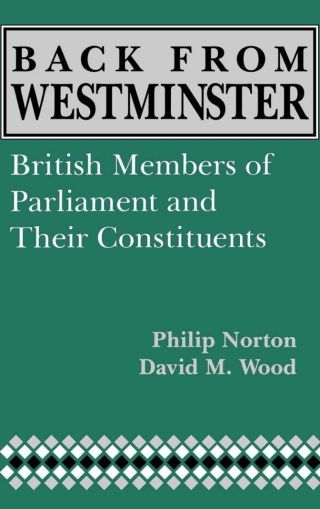 表紙画像: Back from Westminster 1st edition 9780813118345