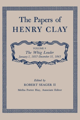Imagen de portada: The Papers of Henry Clay 9780813100593