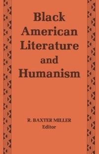 Cover image: Black American Literature and Humanism 9780813114361
