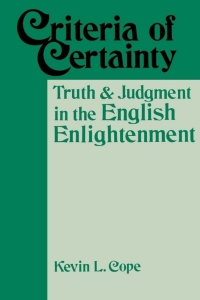 Cover image: Criteria Of Certainty 9780813117508