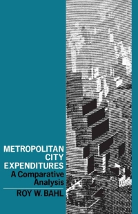صورة الغلاف: Metropolitan City Expenditures 9780813150871
