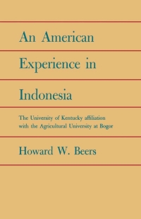 Imagen de portada: An American Experience in Indonesia 9780813151199