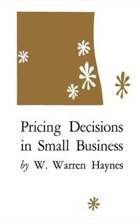 Cover image: Pricing Decisions in Small Business 9780813152554