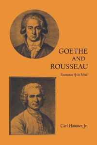 Cover image: Goethe and Rousseau 9780813152608