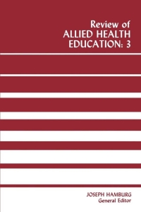 Immagine di copertina: Review of Allied Health Education: 3 9780813152646