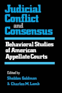 Imagen de portada: Judicial Conflict and Consensus 9780813152752