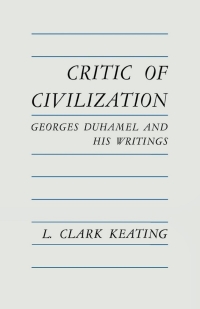 صورة الغلاف: Critic of Civilization 9780813152950