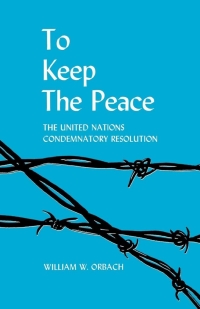 Imagen de portada: To Keep the Peace 9780813154046
