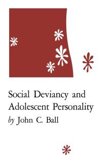 Immagine di copertina: Social Deviancy and Adolescent Personality 9780813150864