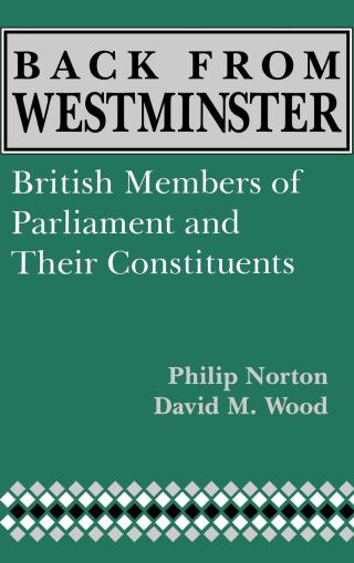 Omslagafbeelding: Back from Westminster 9780813118345