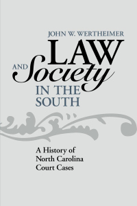 Cover image: Law and Society in the South 9780813125350